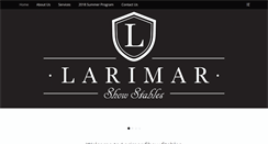 Desktop Screenshot of larimarshowstables.com