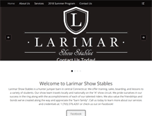 Tablet Screenshot of larimarshowstables.com